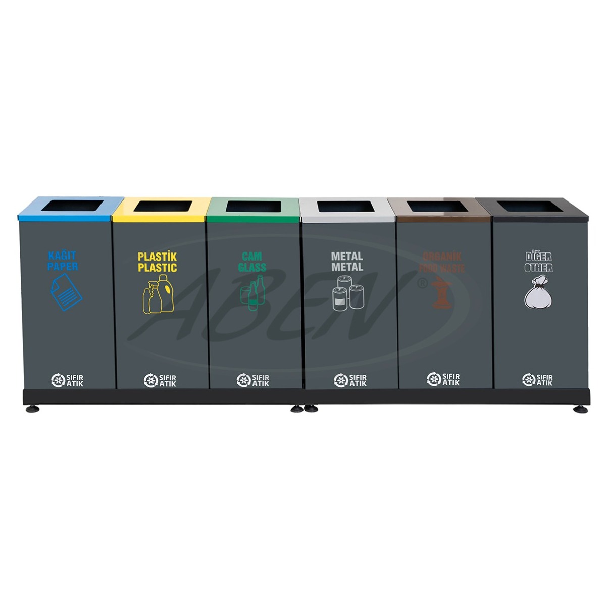 AB-849 6'Part Recycle Bin product logo
