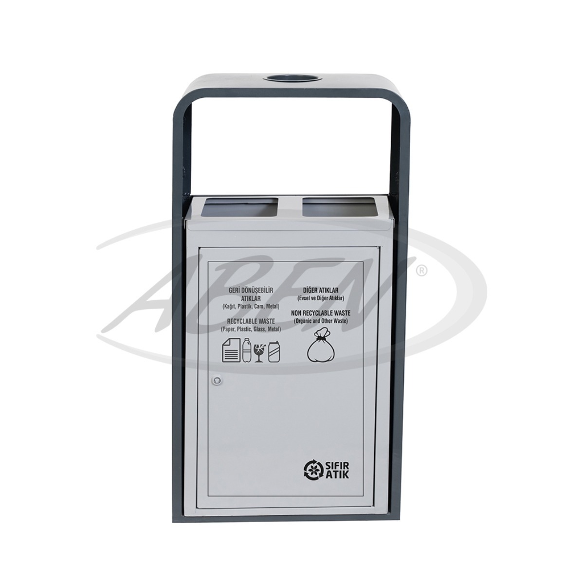 AB-639 Park Garden Trash Can product logo