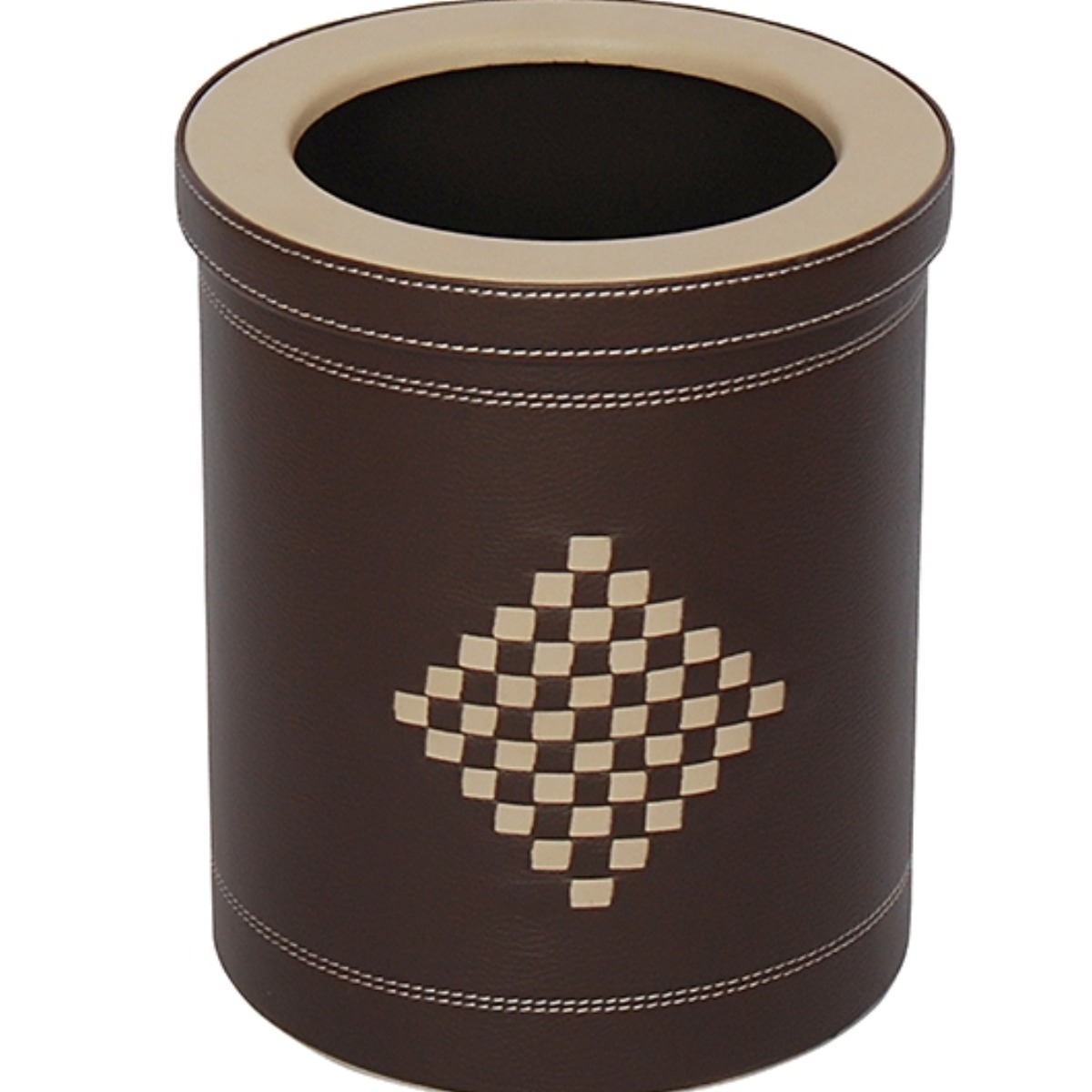 AB-308 Leather Lined Dustbin product logo