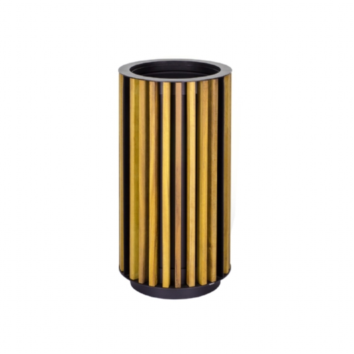 AB-512 Wood Open Space Trash Can