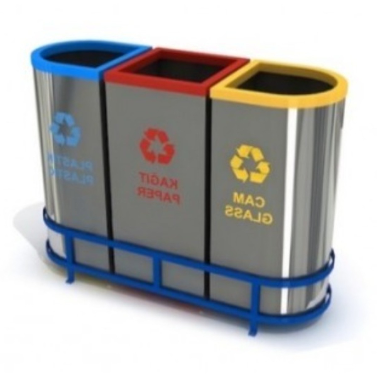 AB-789 3'Part Recycle Bin