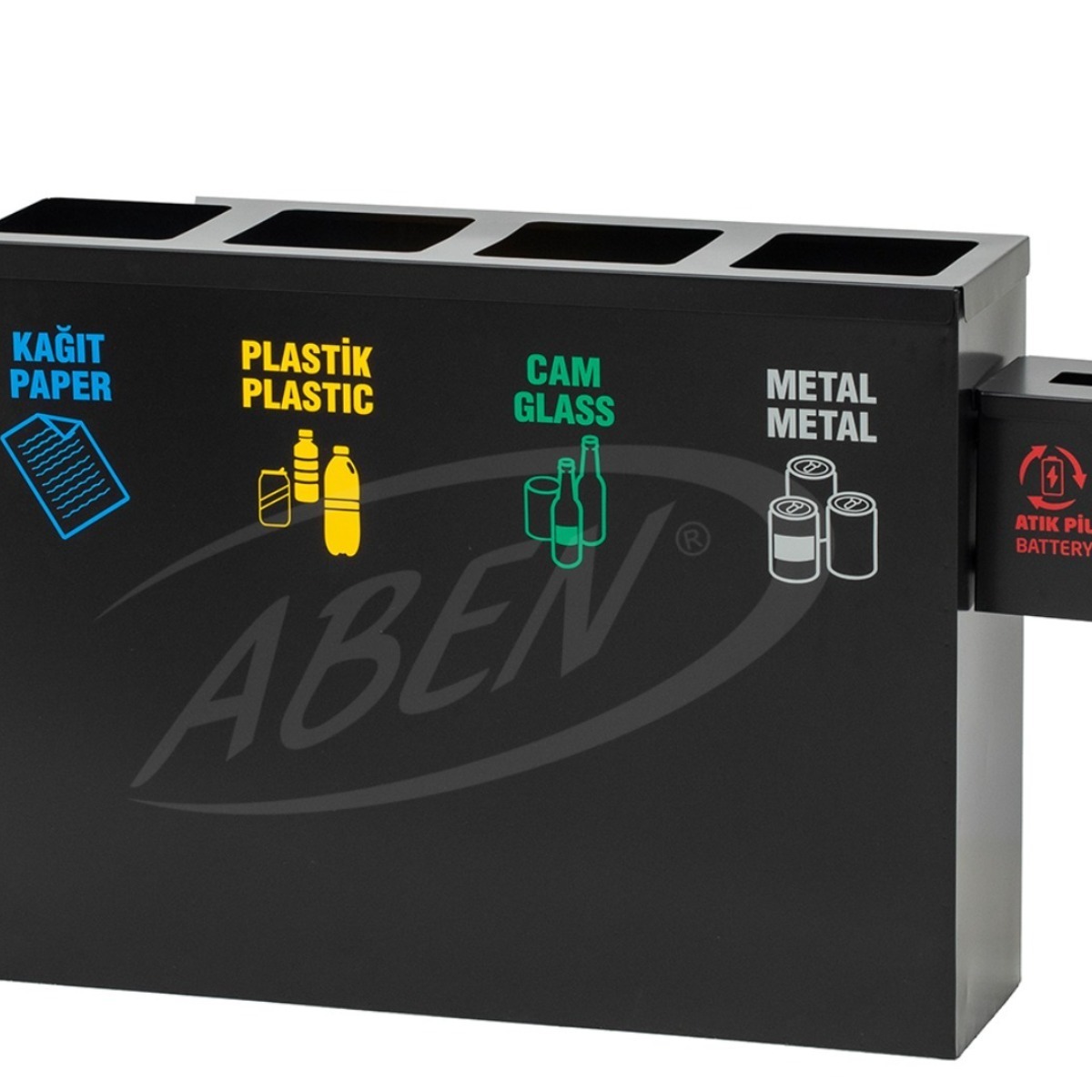 AB-702 4’Part Recycle Bin + Battery Box