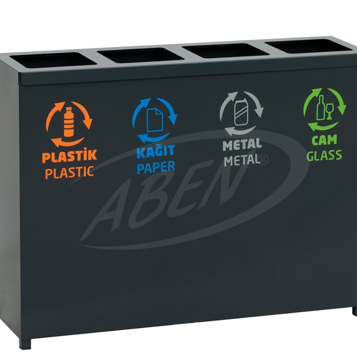 AB-703 4’Part Recycle Bin + Battery Box