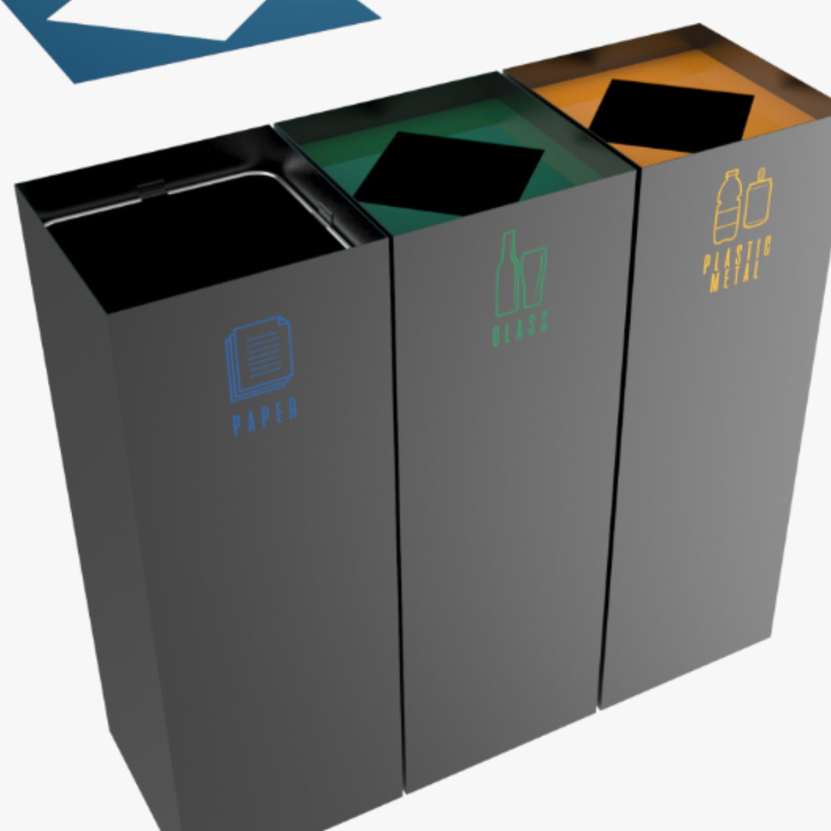 AB-791 3'Part Recycle Bin